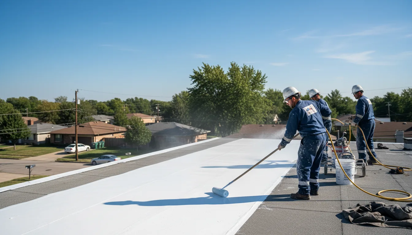 Commercial roof coating in Itasca, TX near me